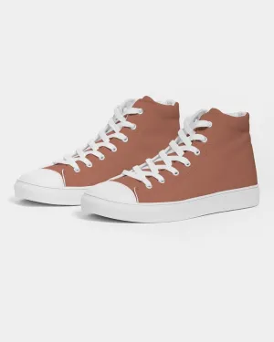 Shaded Pastel Red High-Top Canvas Sneakers | Women's | C0M60Y60K30
