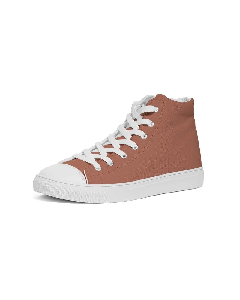 Shaded Pastel Red High-Top Canvas Sneakers | Women's | C0M60Y60K30
