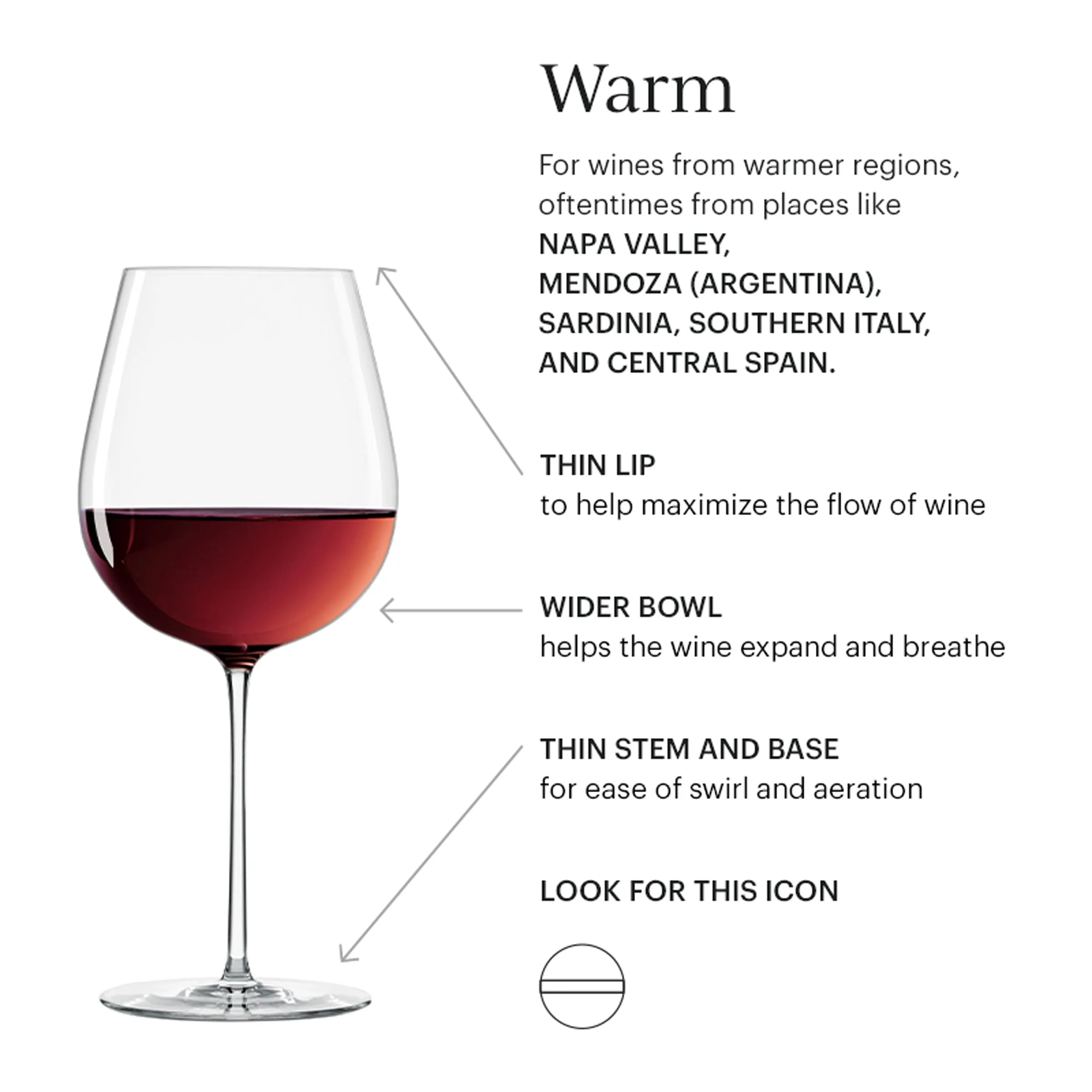 Signature Series Warm Region 2-Piece Wine Glasses