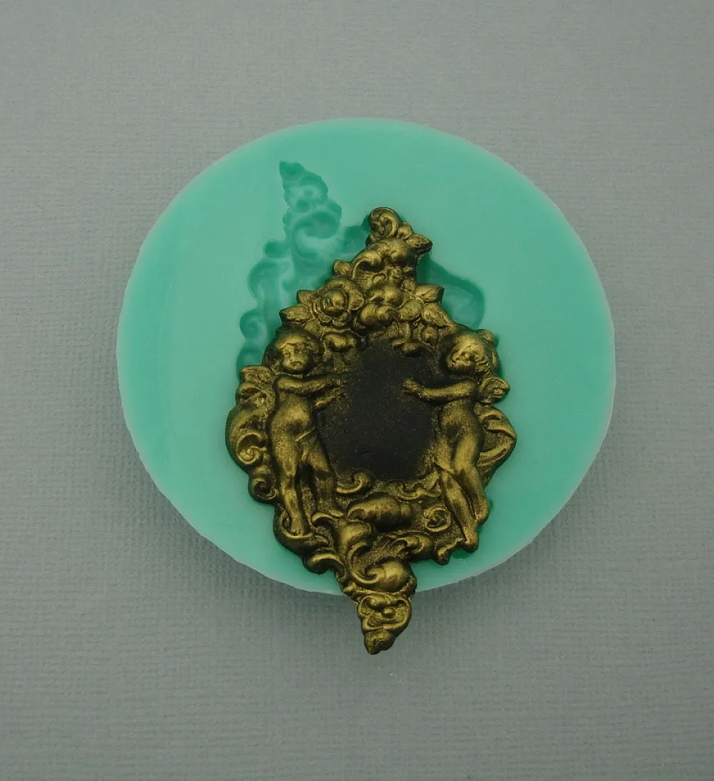 Silicone Mold Angels Jewelry Making Resin Polymer Clay.