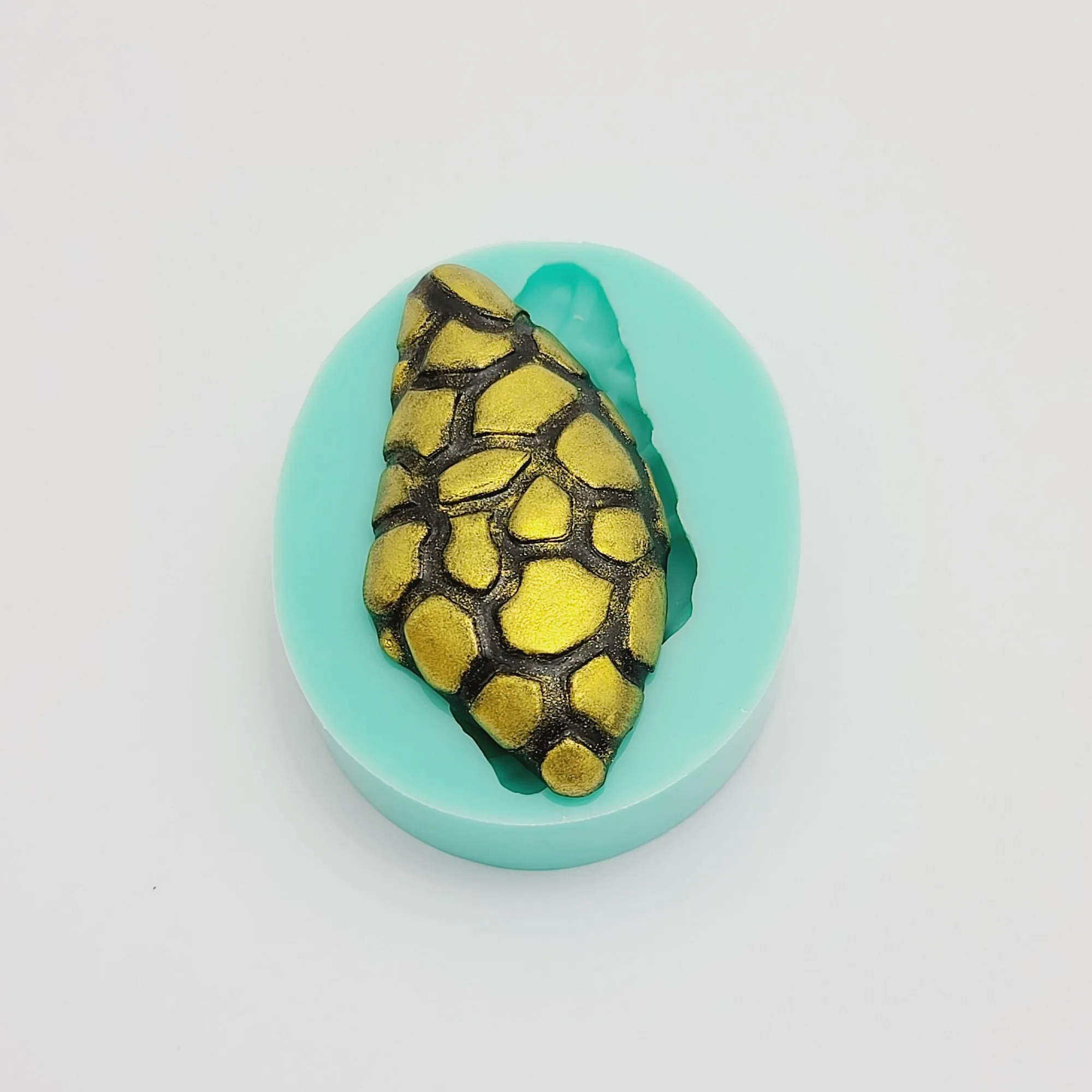 Silicone Mold Cabochon Big Drop Irregular Shape Stones with Pattern Jewelry Making Resin Polymer Clay.