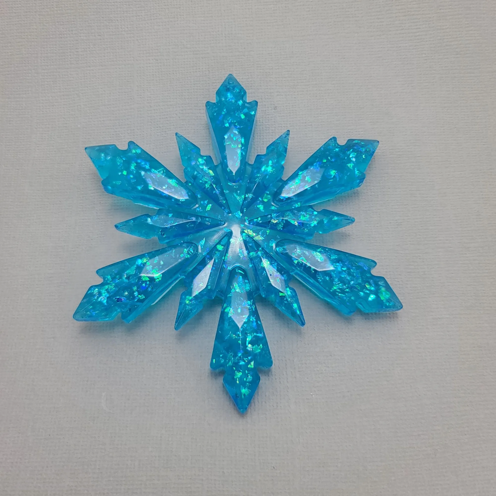 Silicone Mold Snowflake Ornament Christmas Making Resin Polymer Clay.