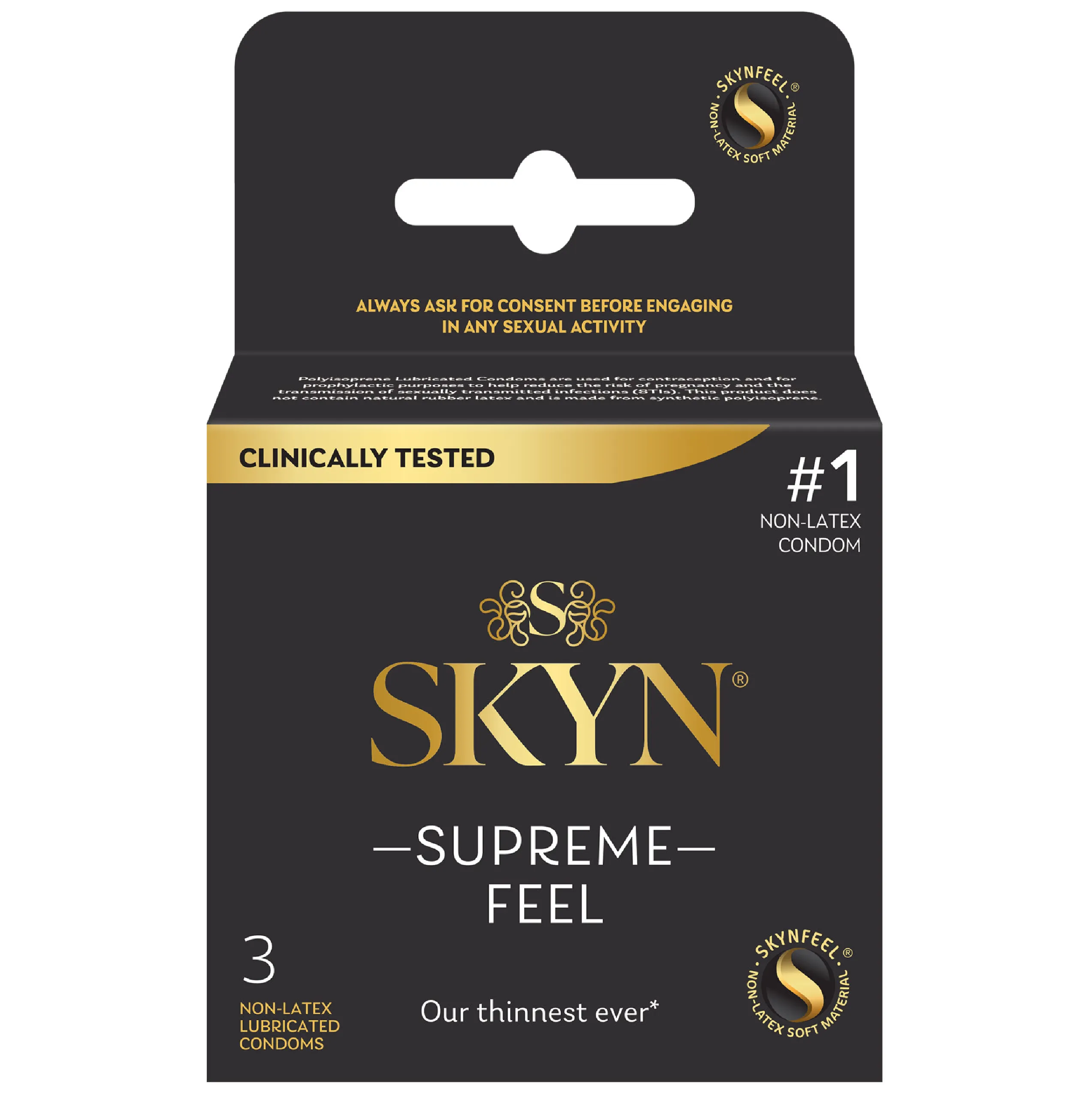 SKYN Supreme Feel 3 Count Condoms