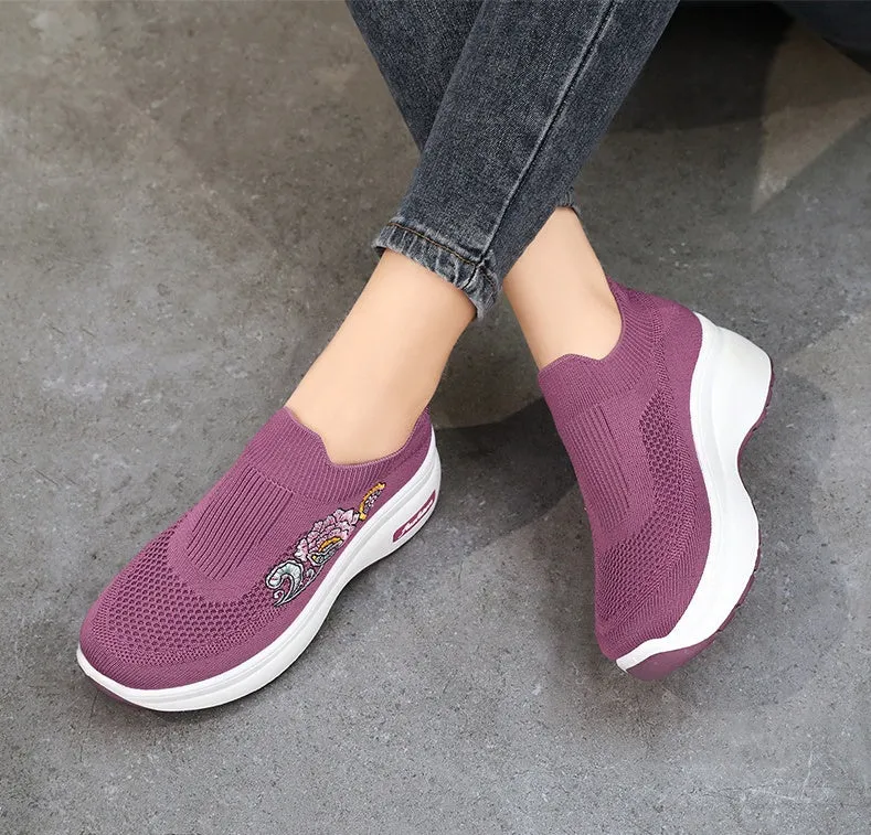 Soft and Supportive Lightweight Slip-On Sneakers for Casual Outdoor Use