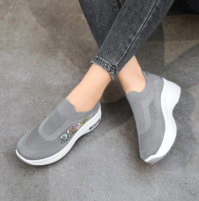 Soft and Supportive Lightweight Slip-On Sneakers for Casual Outdoor Use