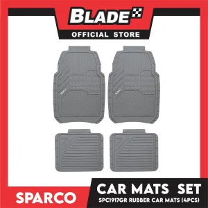 Sparco Car Mats Set Of 4pcs Universal And Quick Installation SPC1917GR (Gray) Rubber And Durable
