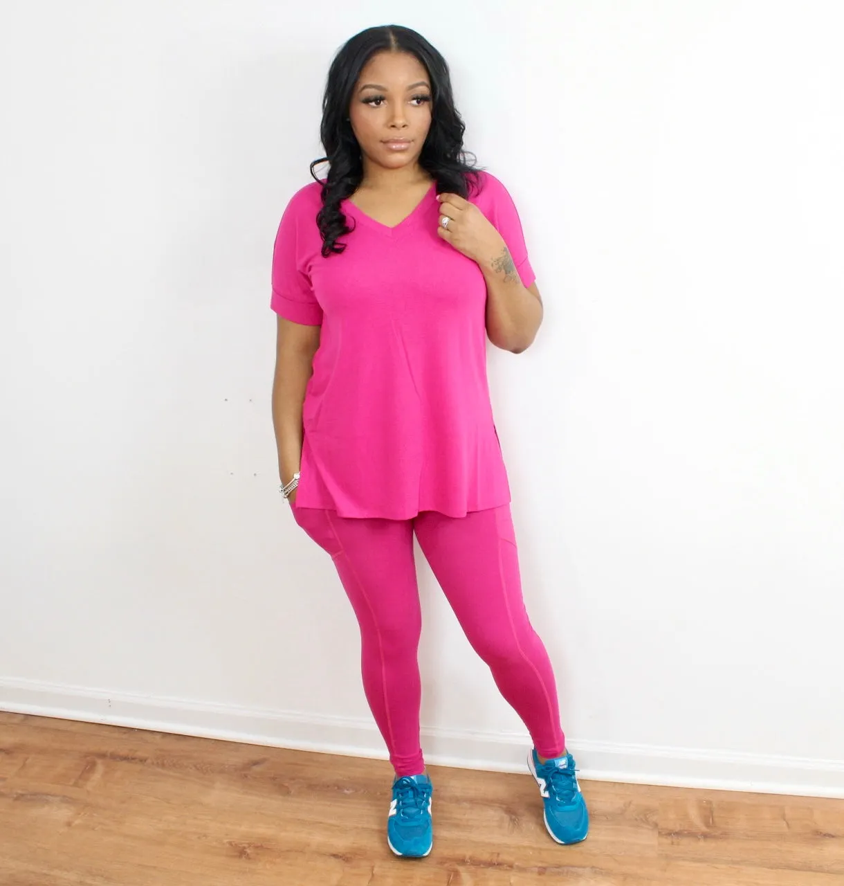 Spring Fling Legging Set-Magenta