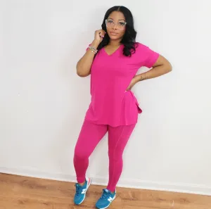 Spring Fling Legging Set-Magenta