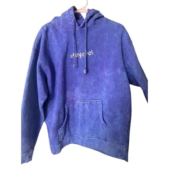 Stay Cool NYC Unisex Purple Pullover Hoodie Sweatshirt Size M
