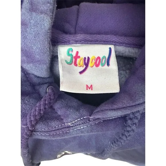Stay Cool NYC Unisex Purple Pullover Hoodie Sweatshirt Size M