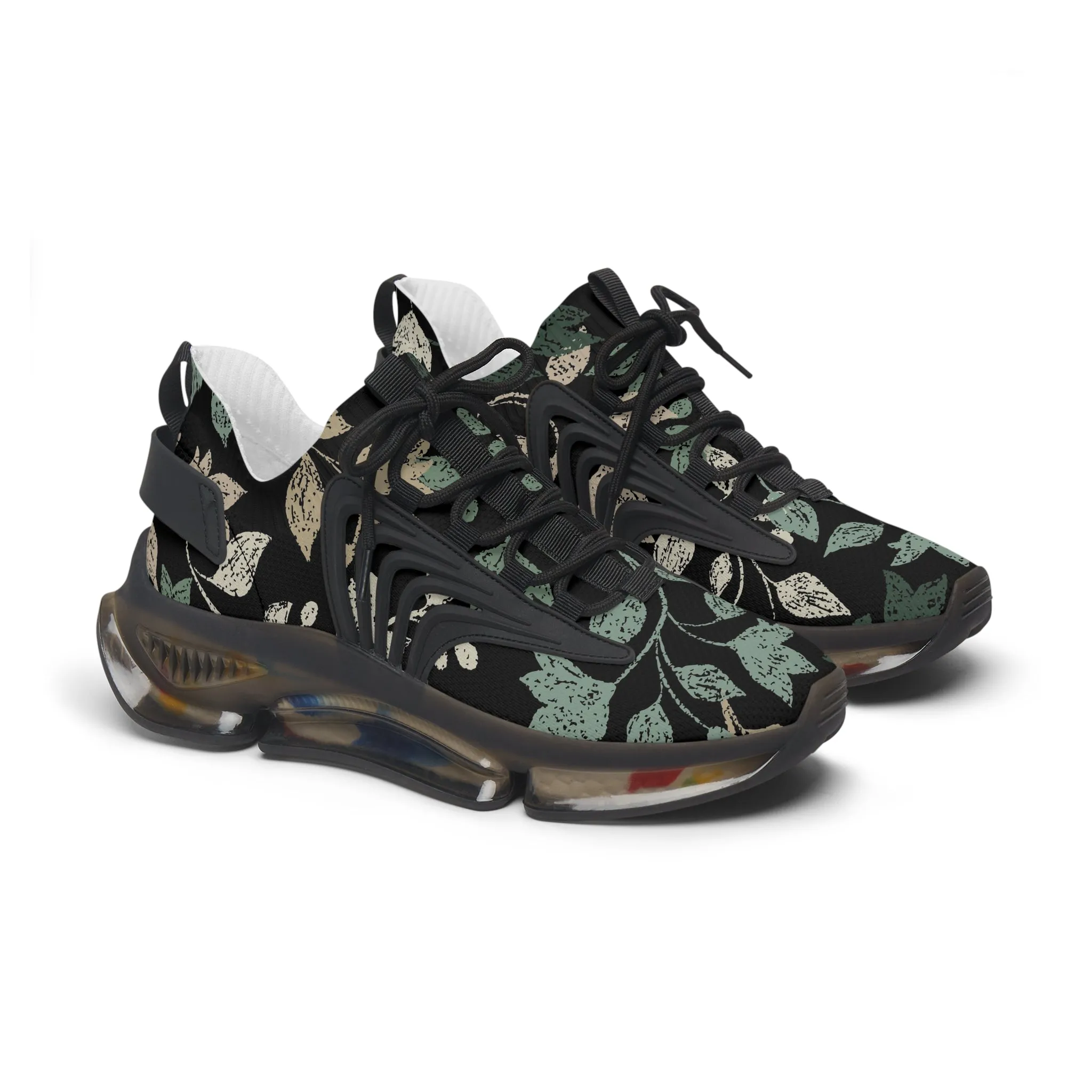 Stylish Women's Mesh Sneakers with Leaf Design - Trendy & Comfortable