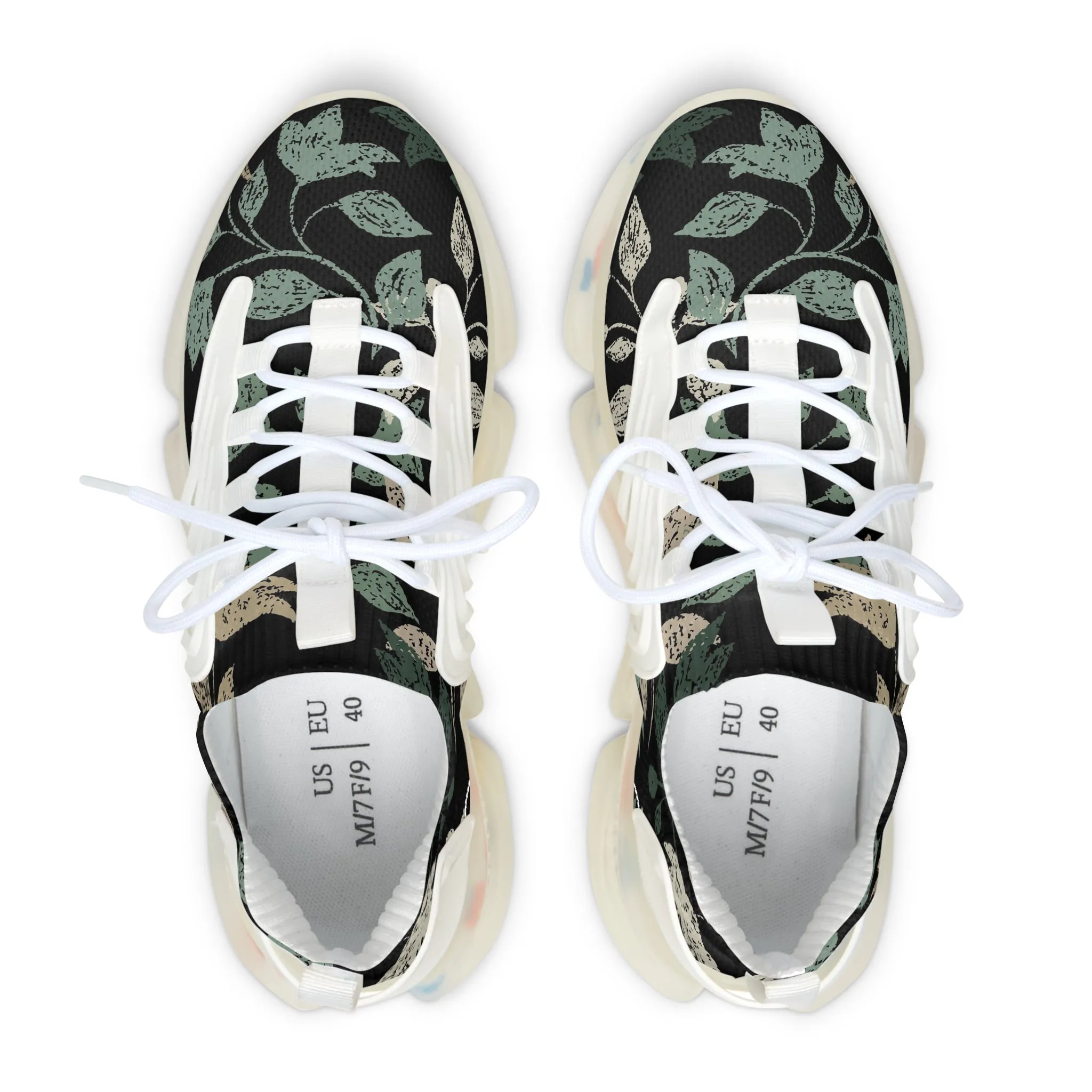 Stylish Women's Mesh Sneakers with Leaf Design - Trendy & Comfortable