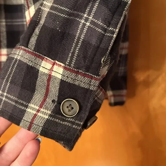 Super warm cozy Weatherproof flannel jacket with faux fur lining