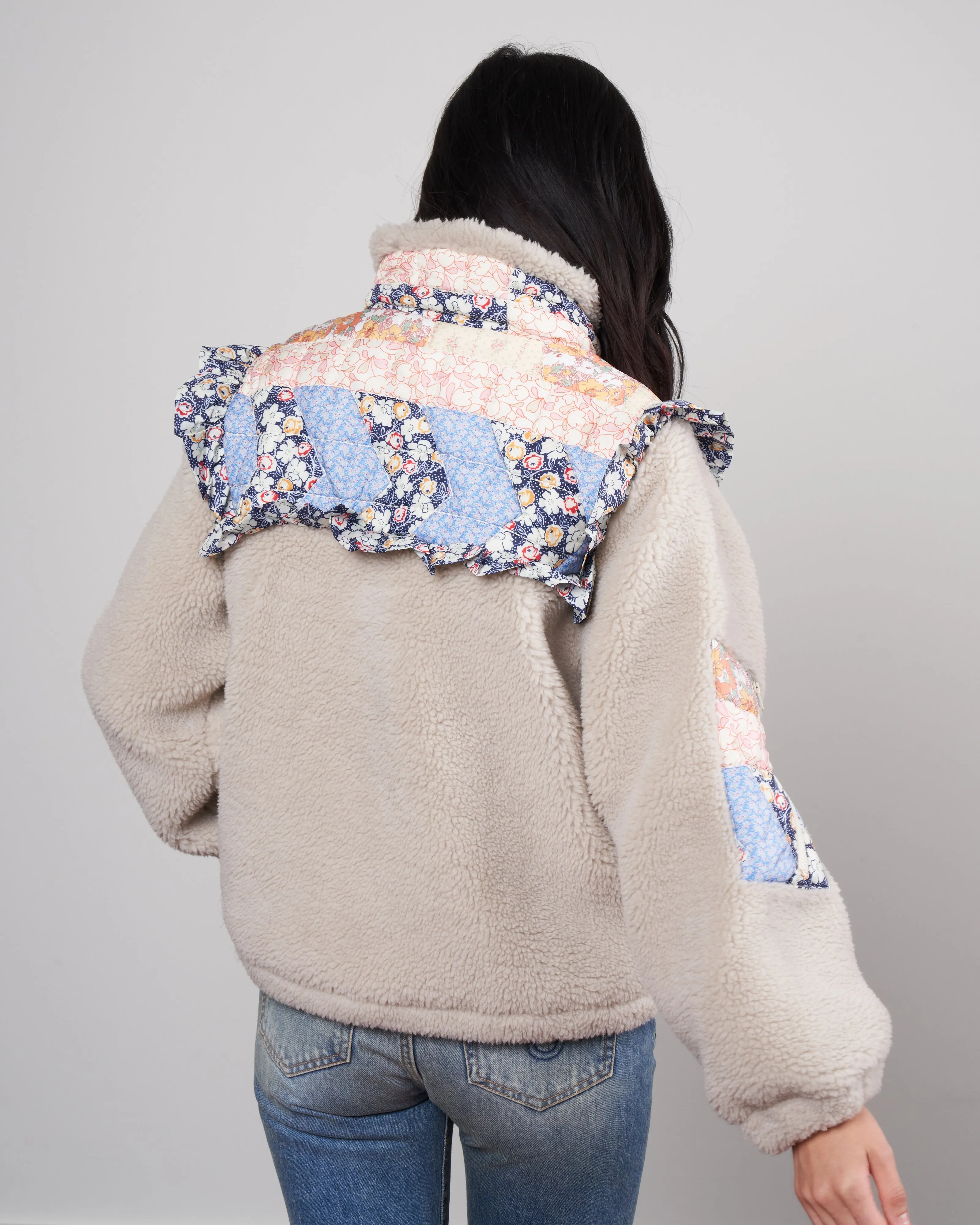 sydney print textured jacket - multi