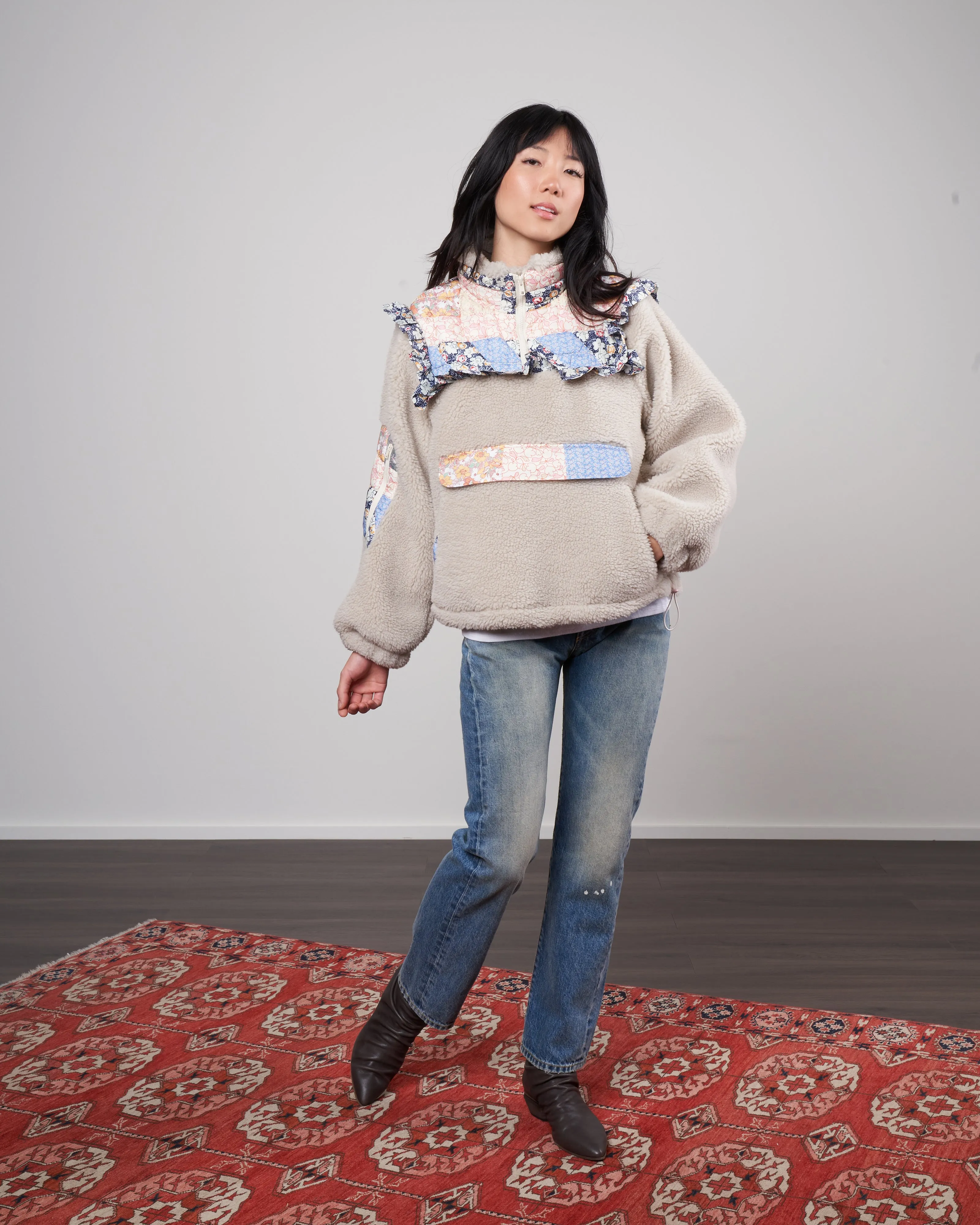 sydney print textured jacket - multi