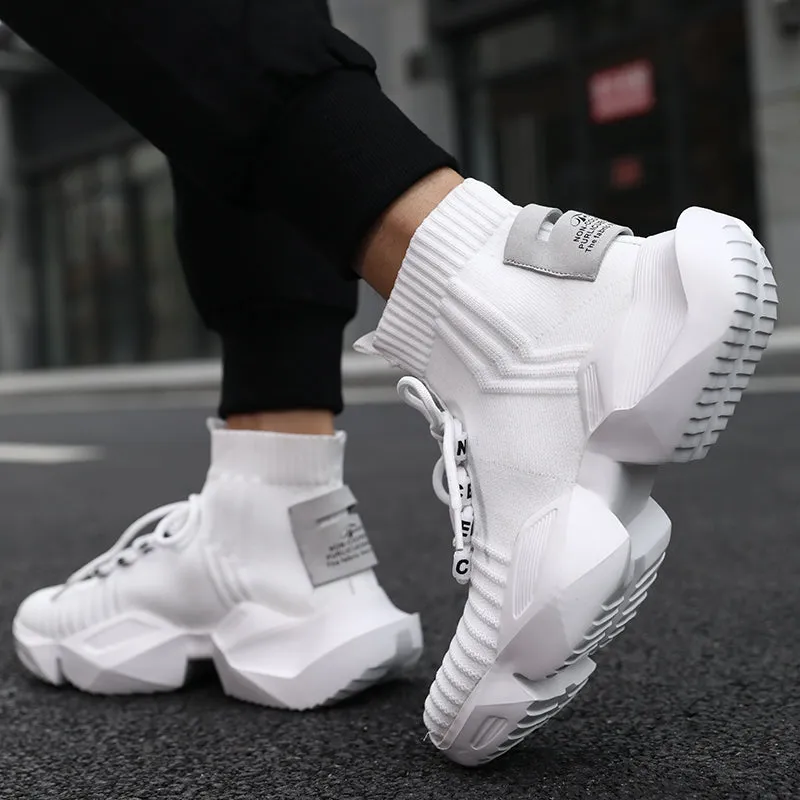 Techwear High Platform Sock Sneakers