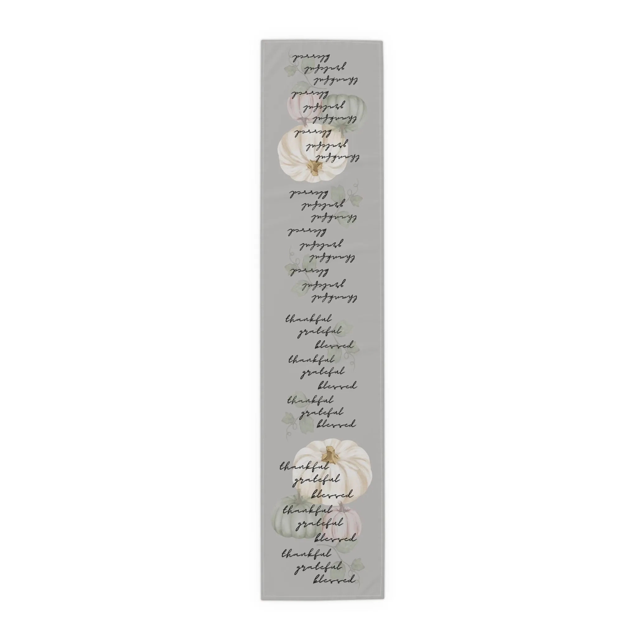 Thankful Grateful Blessed Thanksgiving Table Runner