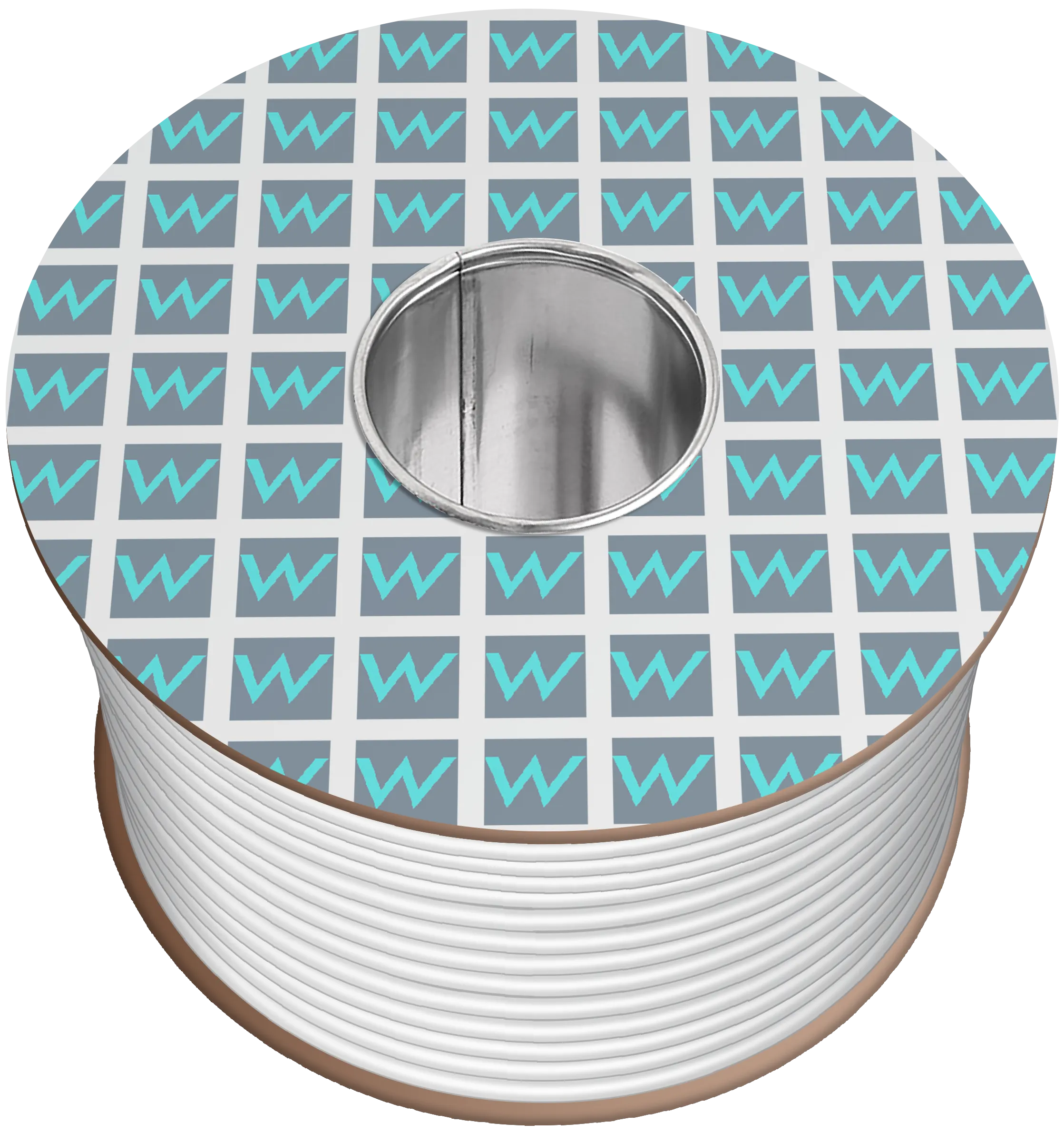 Time 2185Y 5 Core Round Flexible 0.5mm White Cable - 100M