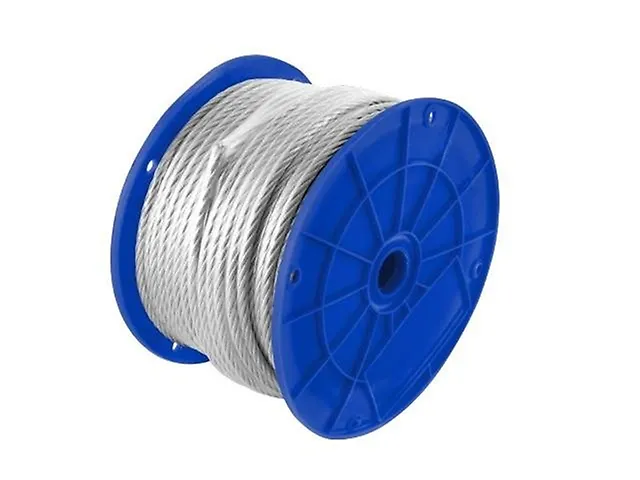 Toolcraft TC4062 Cable de Acero 7x19 Hilos 3/32X1/8plgX150M Recubierto de PVC