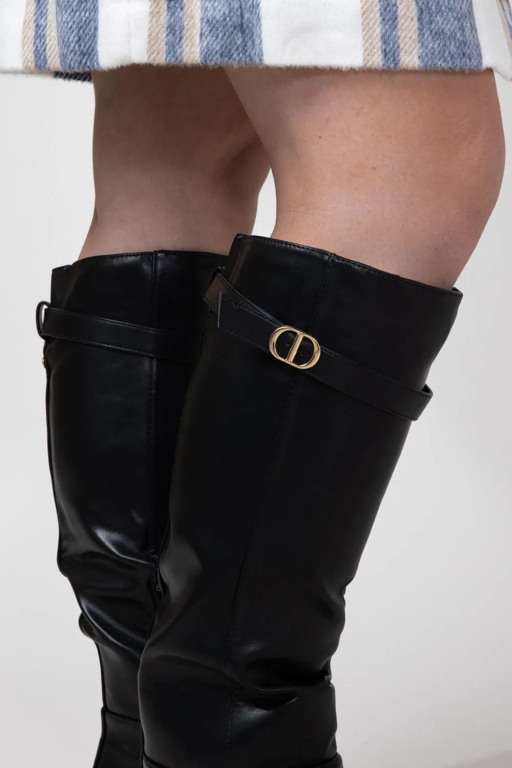 Top Moda Alana Tall Boots for Women in Black | ALANA-90 BLACK