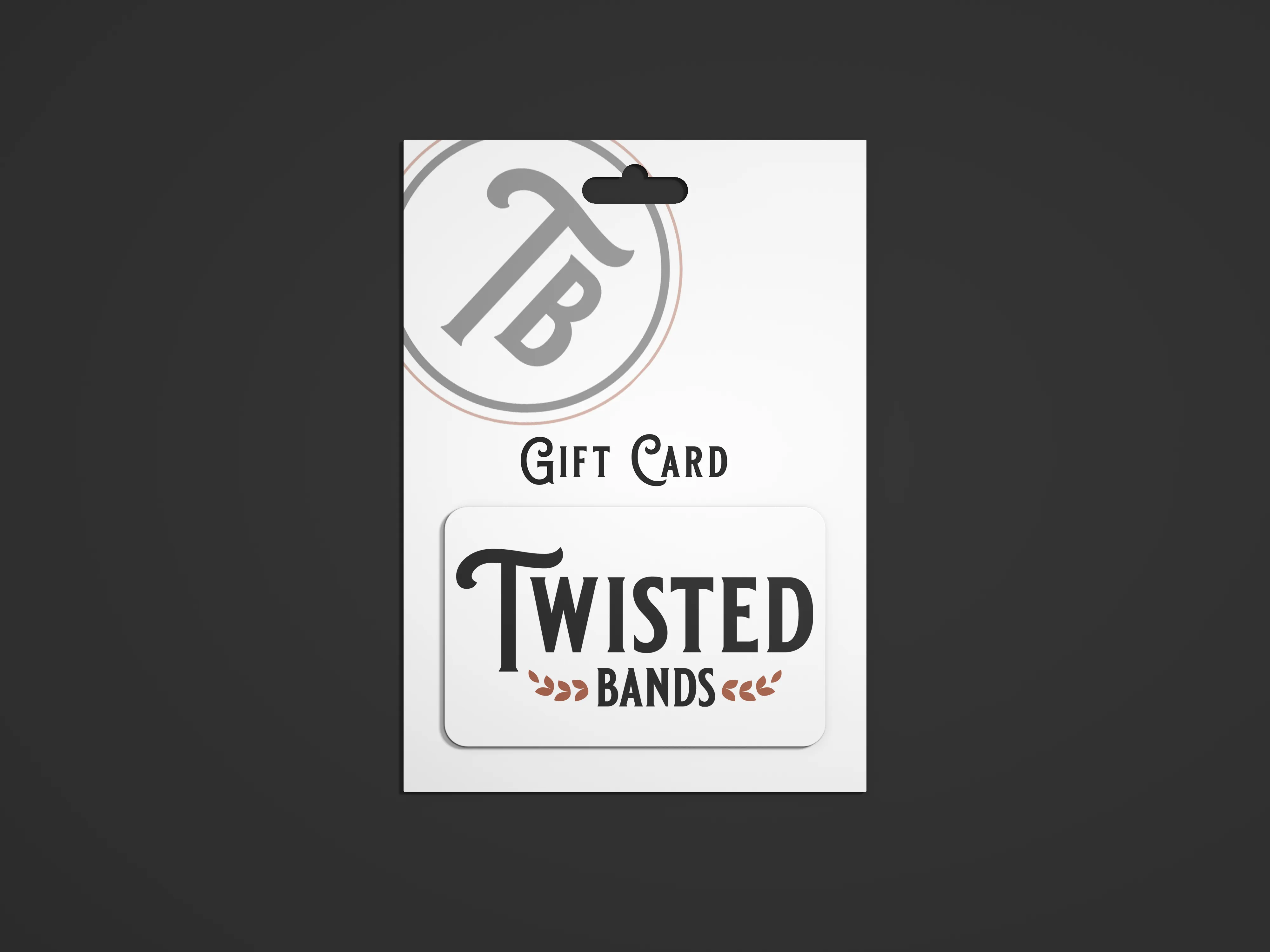 Twisted Bands Wedding Gift Card