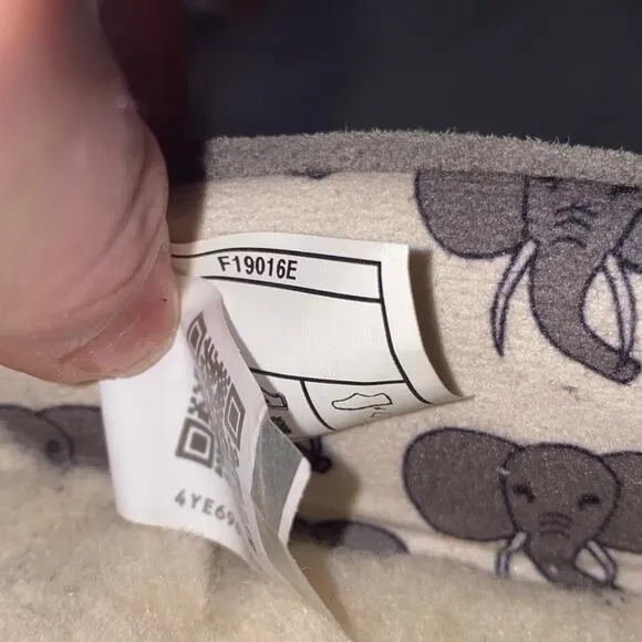 Ugg Grey Leather Ryder Slippers Elephant Jungle Liner Size 5