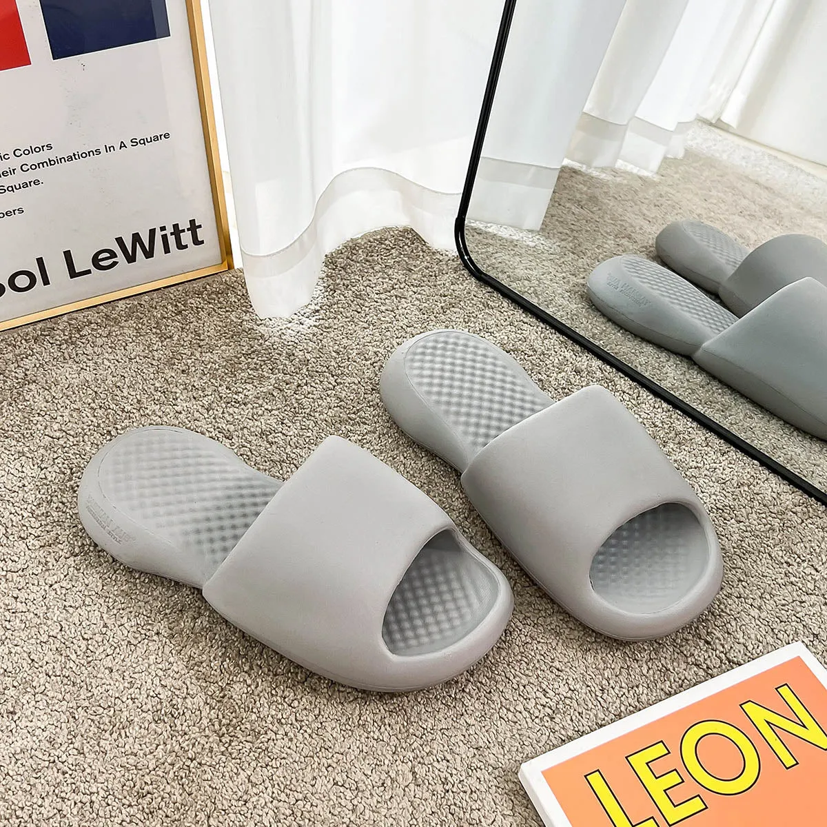 UNISEX PILLOW SLIDES SLIPPERS 0004