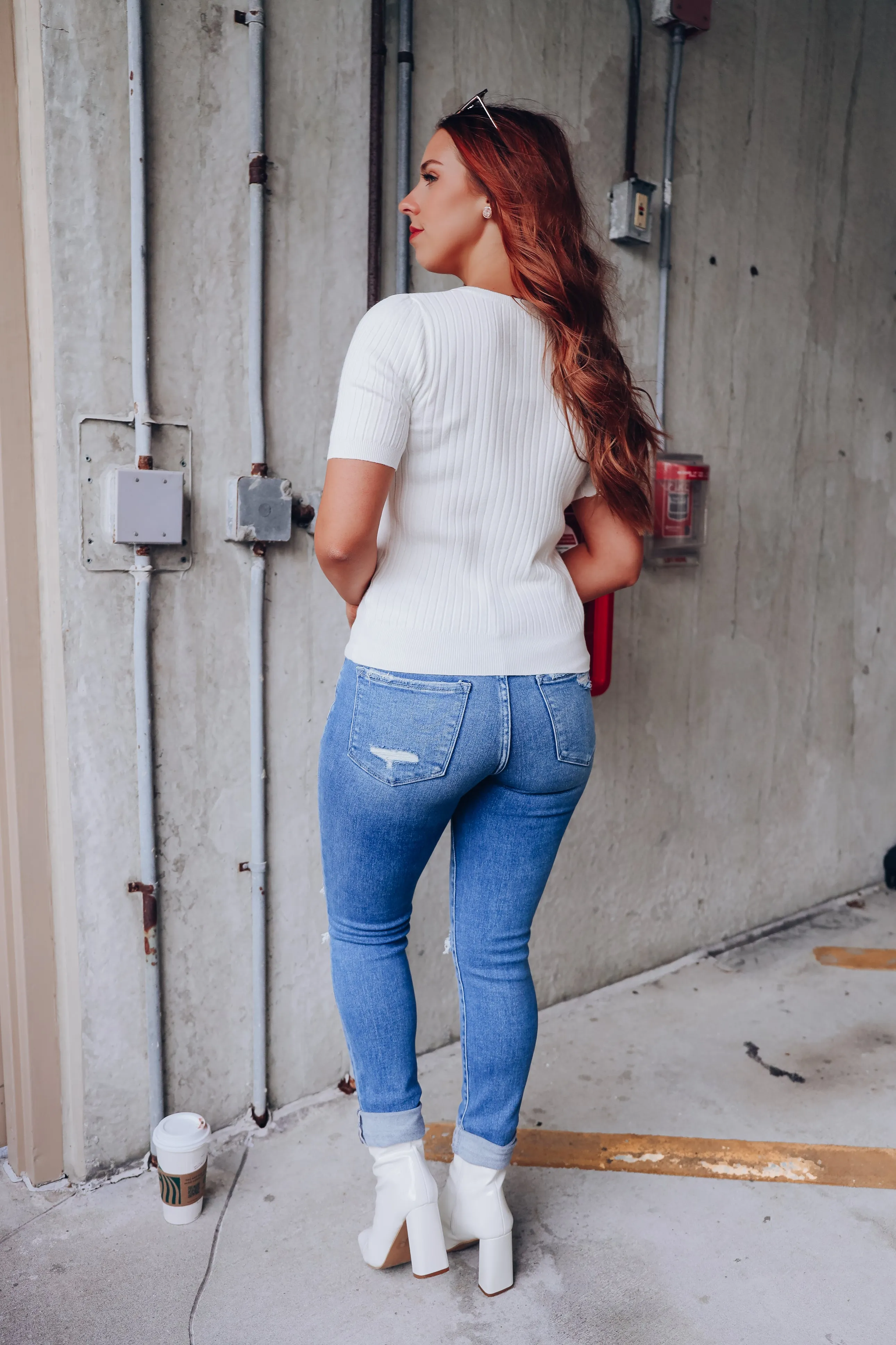 Upper East Side Sweater Top - Ivory