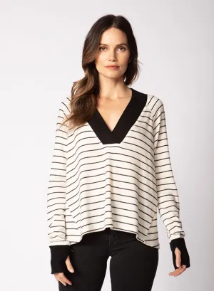 V-Neck Slouchy Tunic Sweater