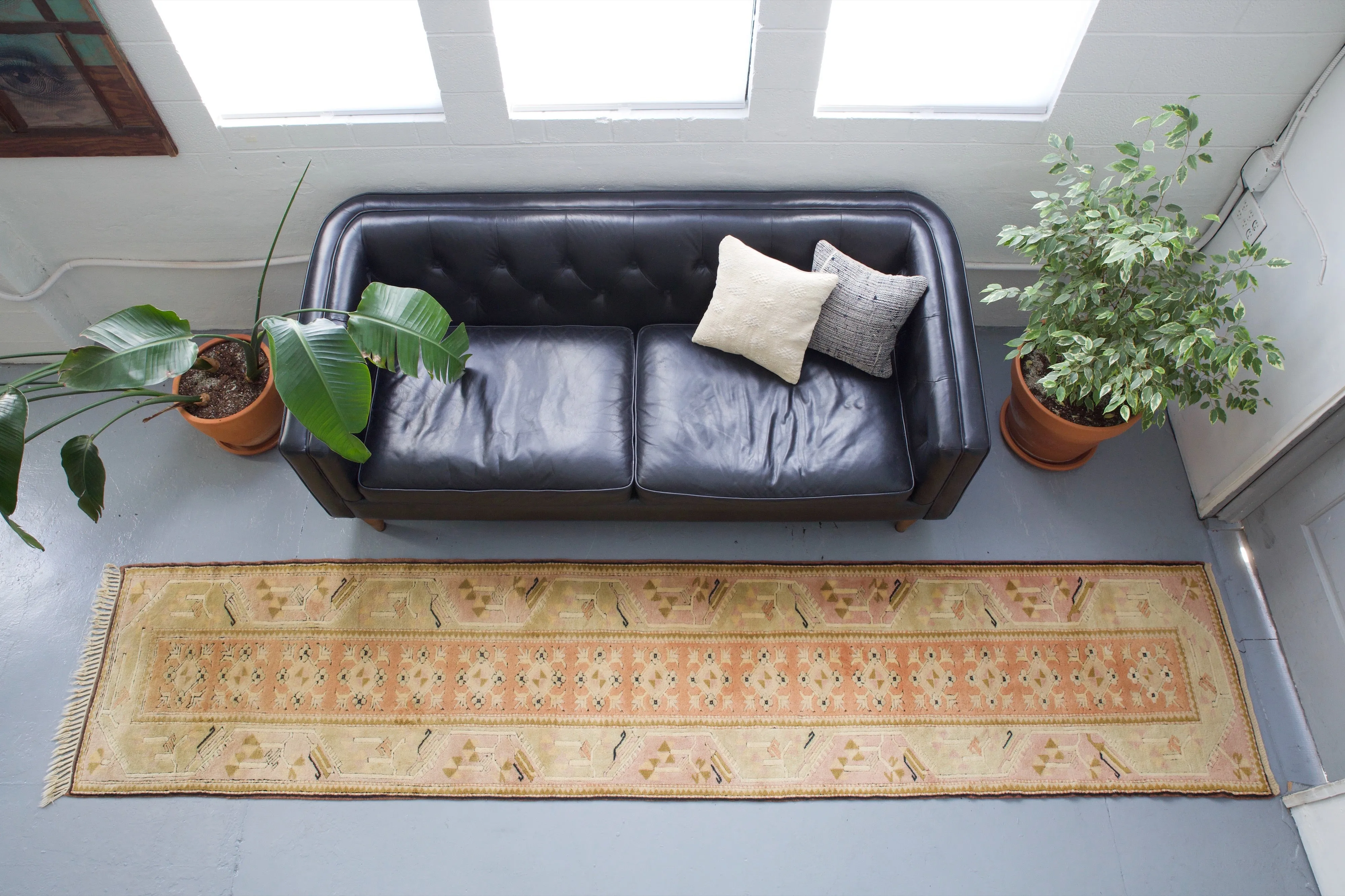 Vintage Milas Runner Rug 2'6"x12'5"
