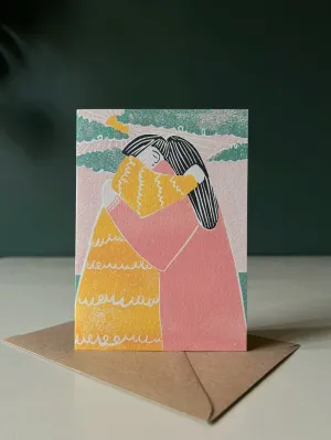 Warm Hugs Greeting Card