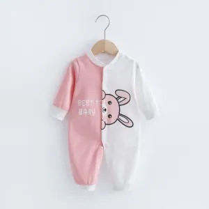 Warm Jumpsuit Rabbit Pattern