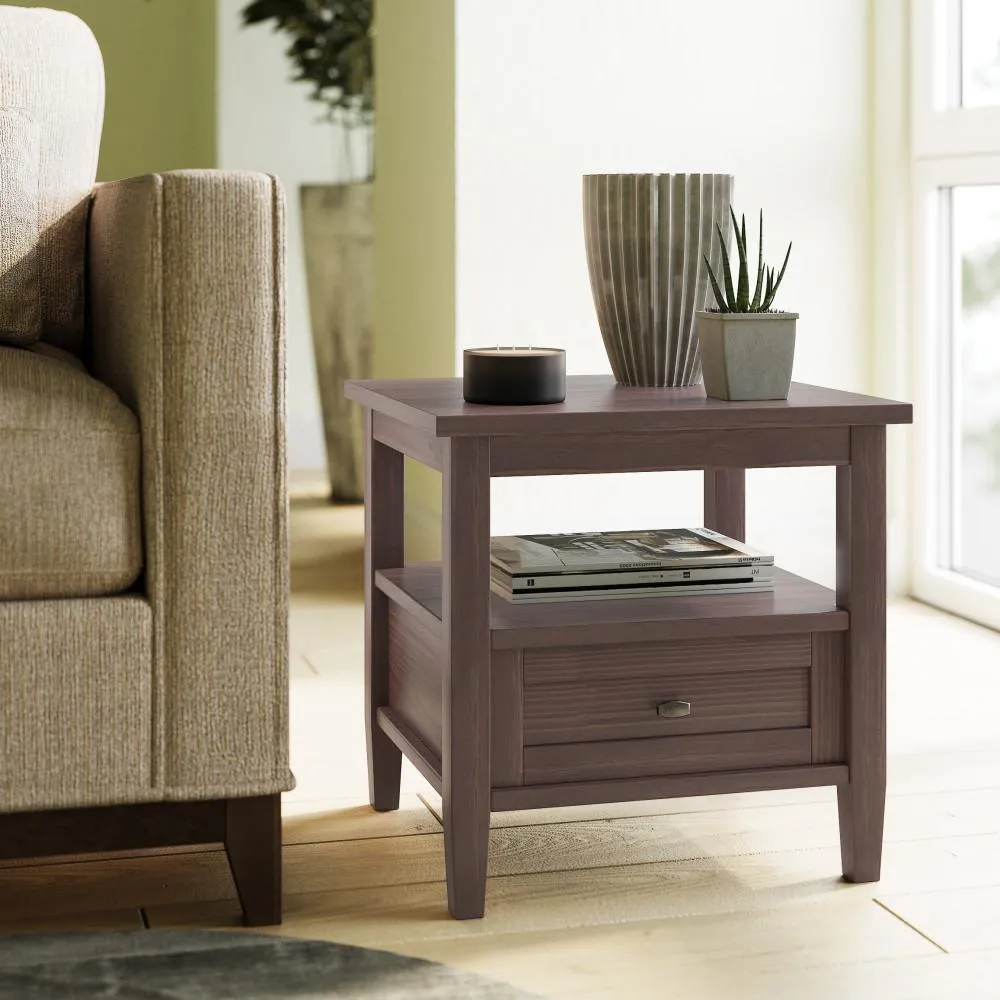 Warm Shaker End Table