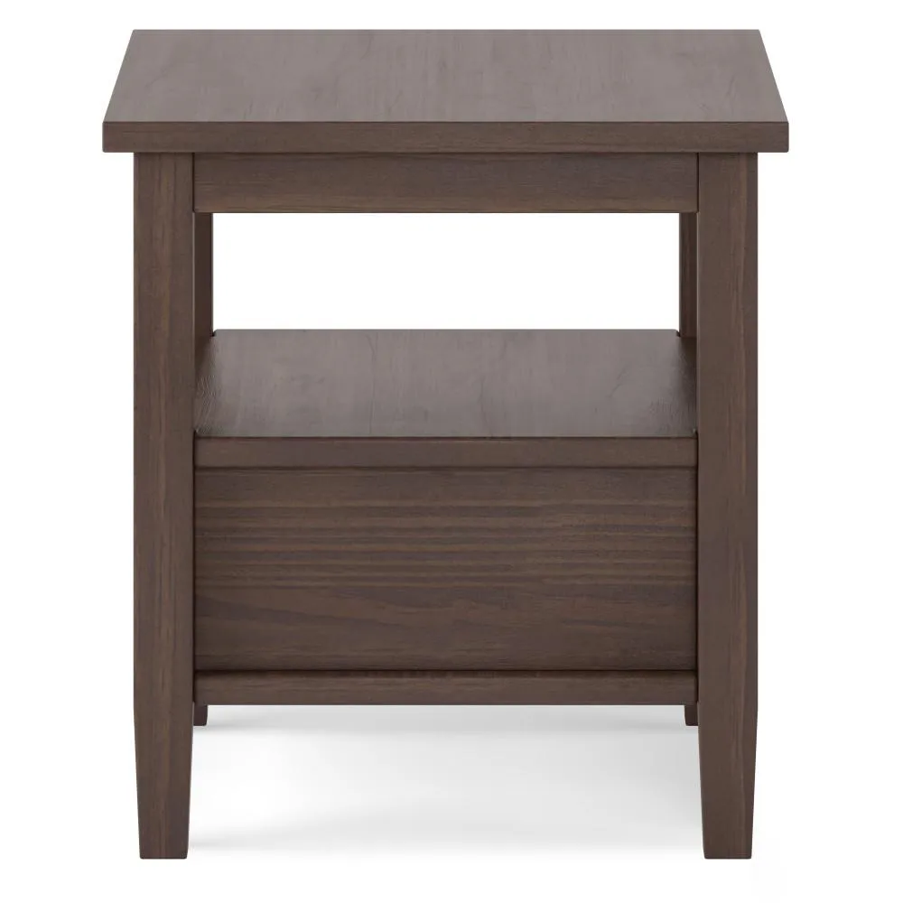 Warm Shaker End Table