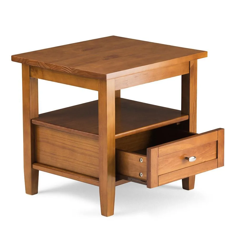 Warm Shaker End Table