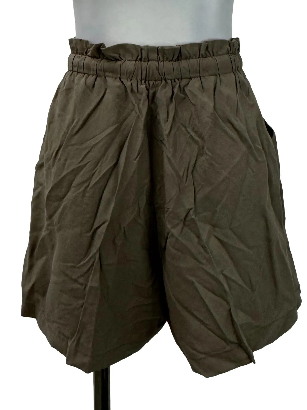 Warm Stone Ruched Shorts