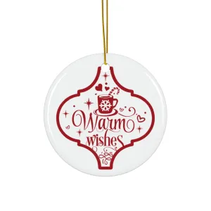Warm Wishes Mug Ceramic Disc Ornament        Item #3756235