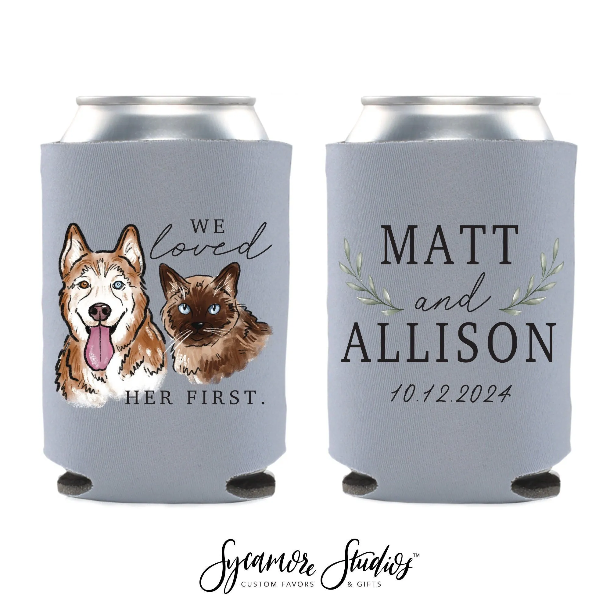 Wedding Can Cooler #37FR - Full Color