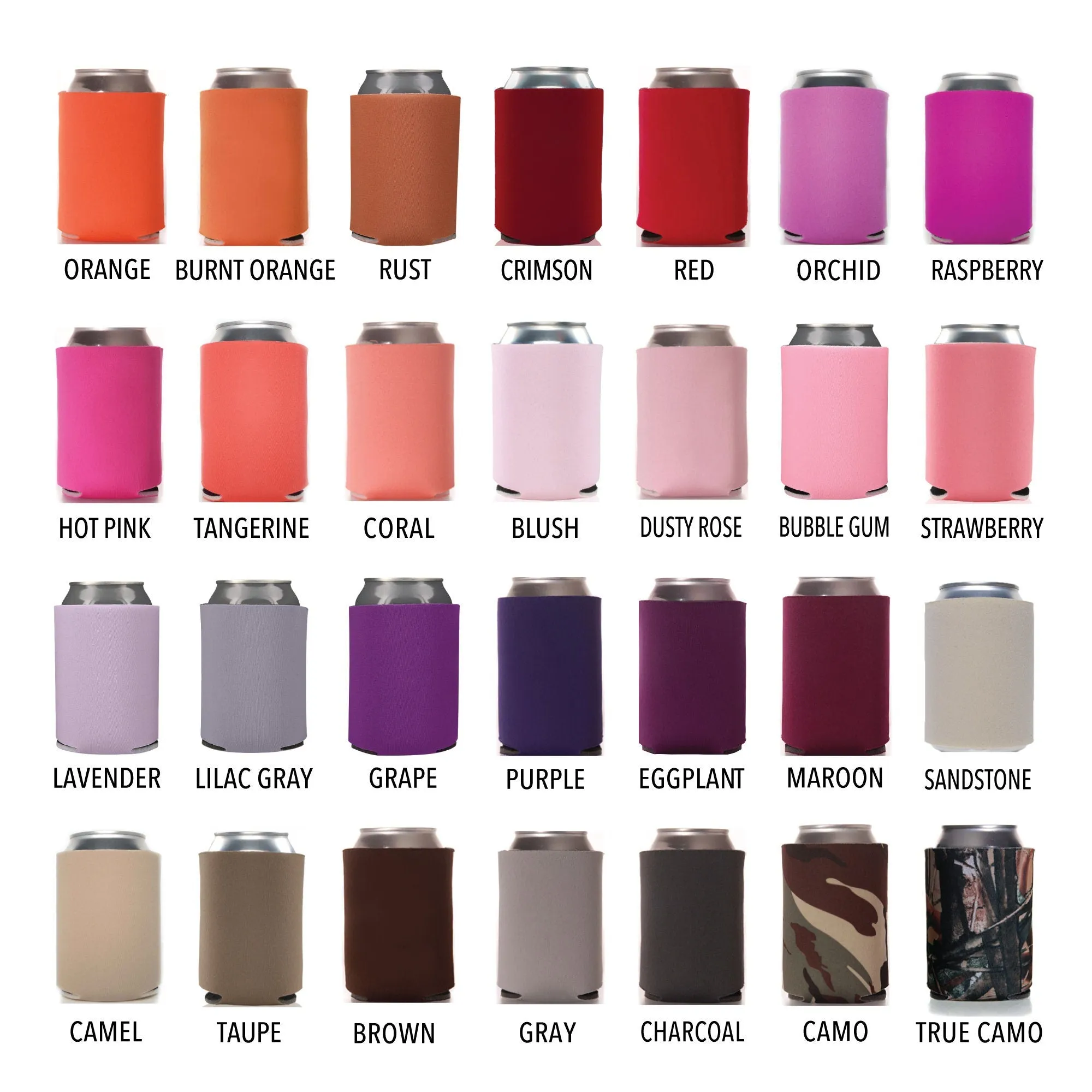 Wedding Can Cooler #3FR - Full Color