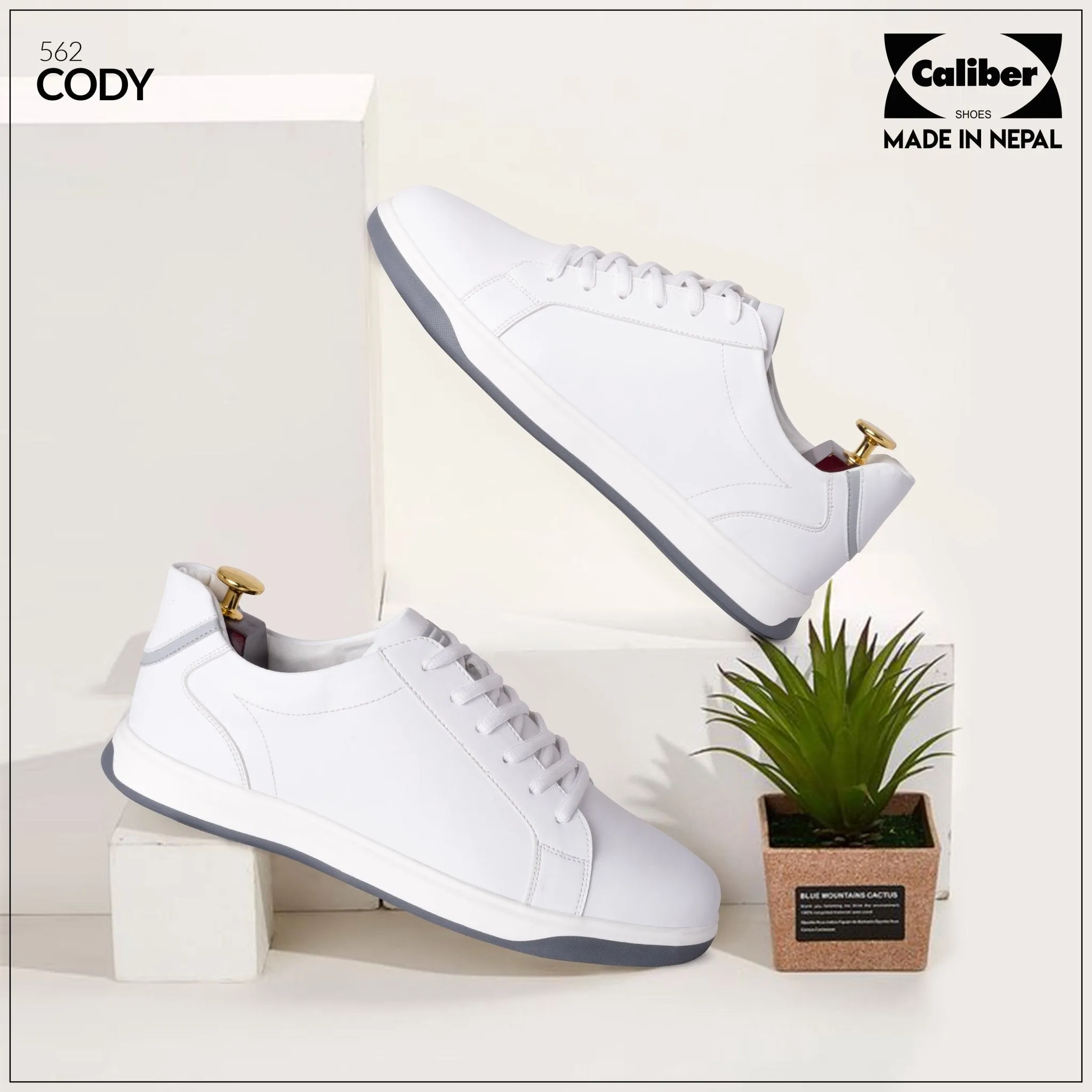 White/Grey Casual Sneakers for Men/Women (CODY 562)