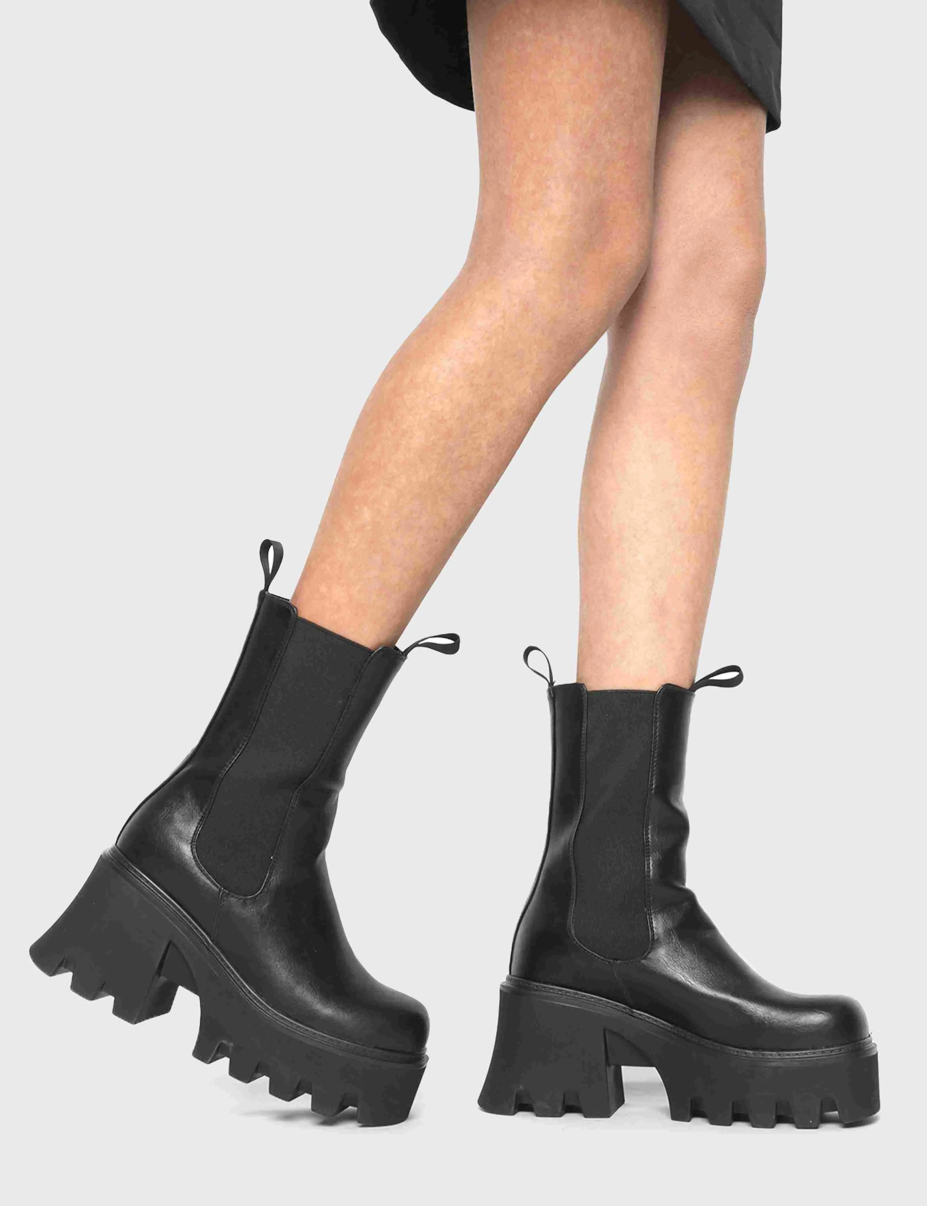 Wipe Out Chunky Platform Ankle Boots