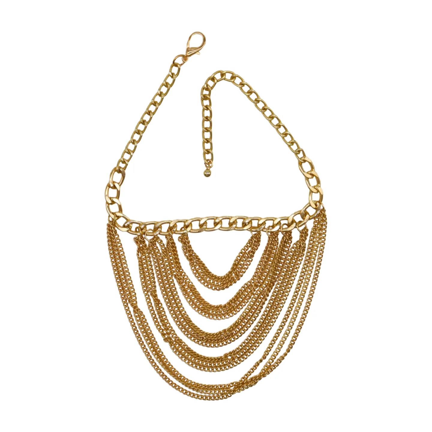 Women Gold Metal Chain Boot Bracelet Shoe Multi Strand Charm Anklet