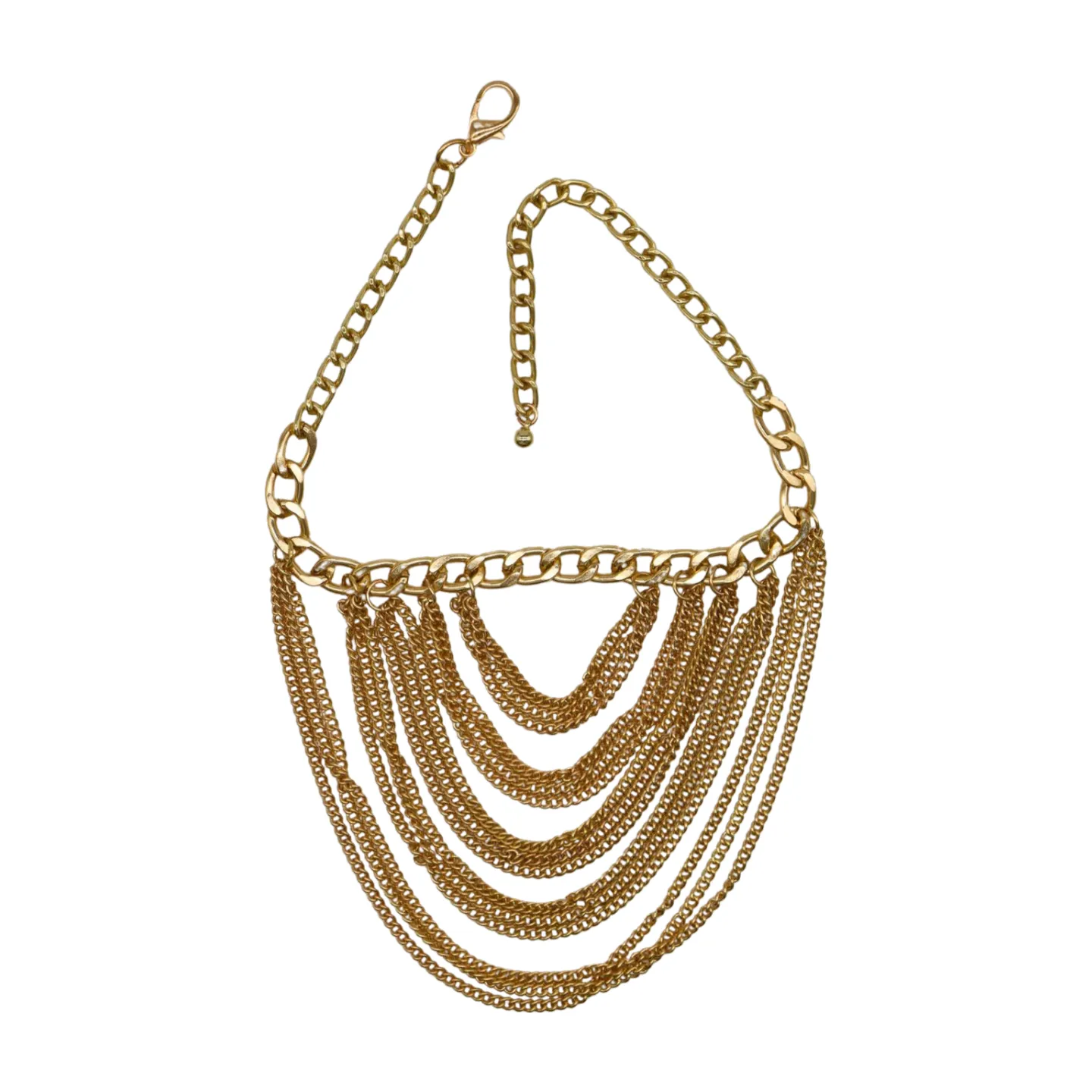 Women Gold Metal Chain Boot Bracelet Shoe Multi Strand Charm Anklet