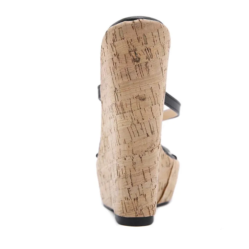 Women Wedges Slippers Sexy Super High Heels Large  Platform Wedges Pinch slippers Mules Slippers Shoes Women Sandals