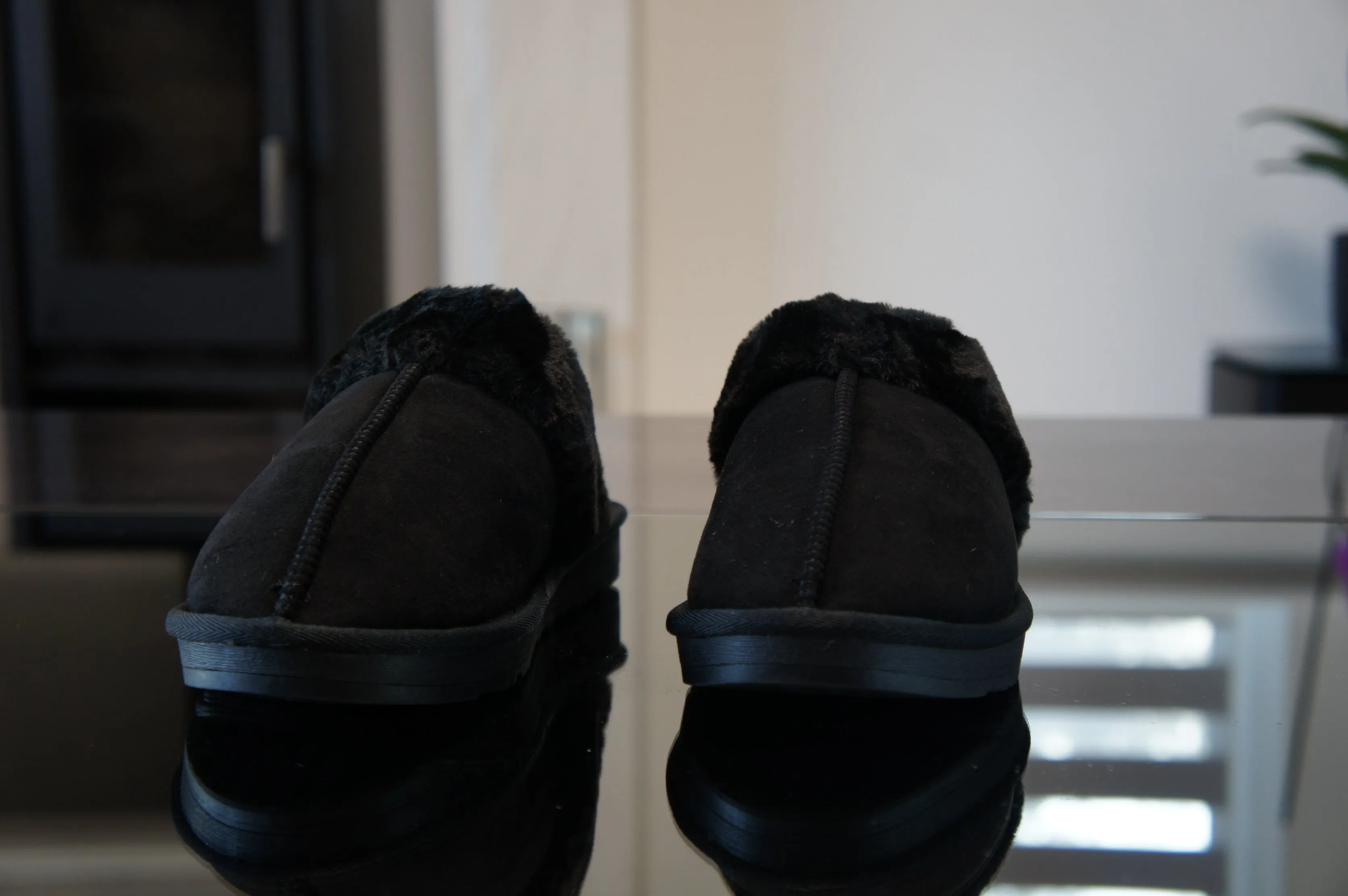 Womens Cozy Slippers Winter A9032 BLACK