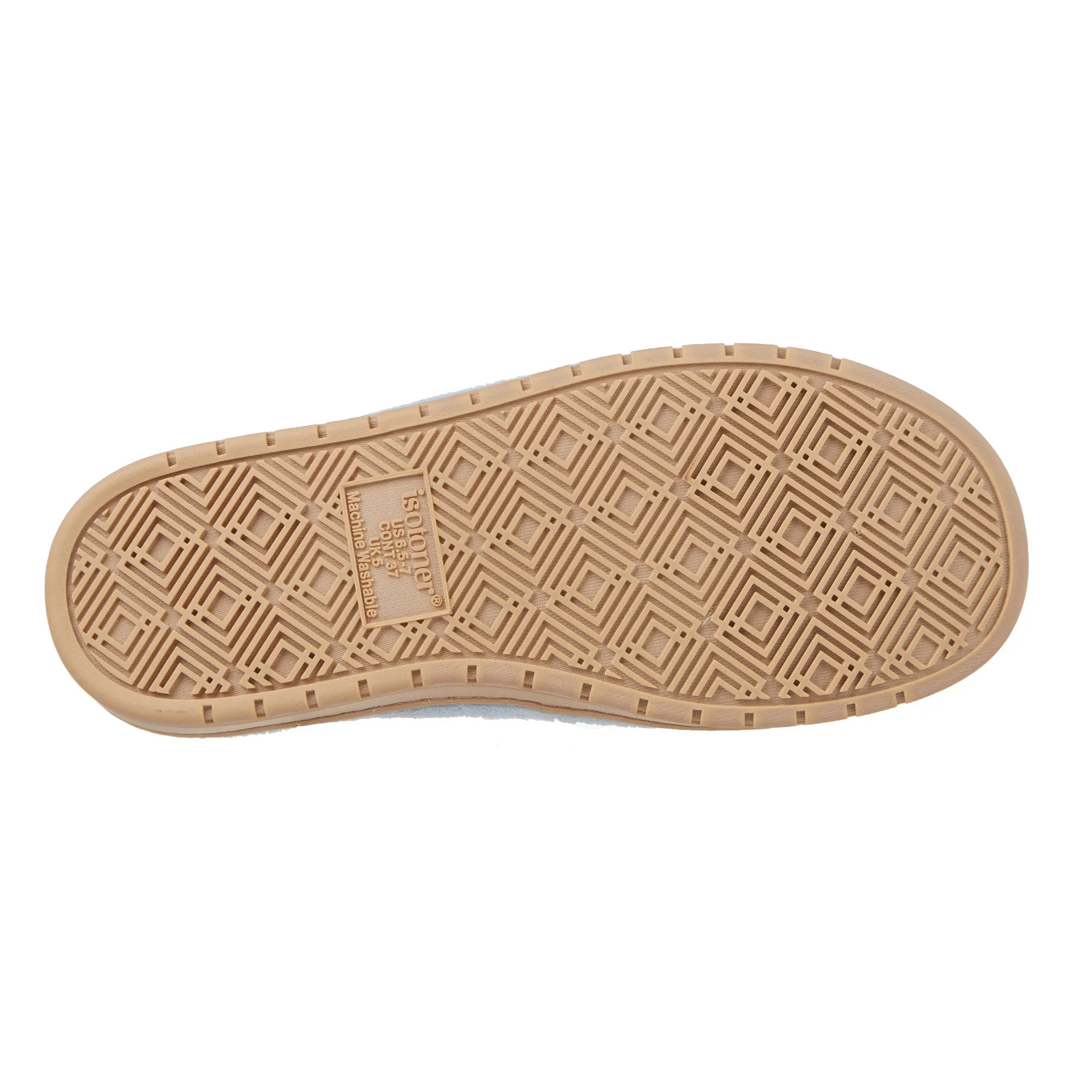 Women's Diamond Microterry Gemma Adjustable Slide Slipper with Memory Foam
