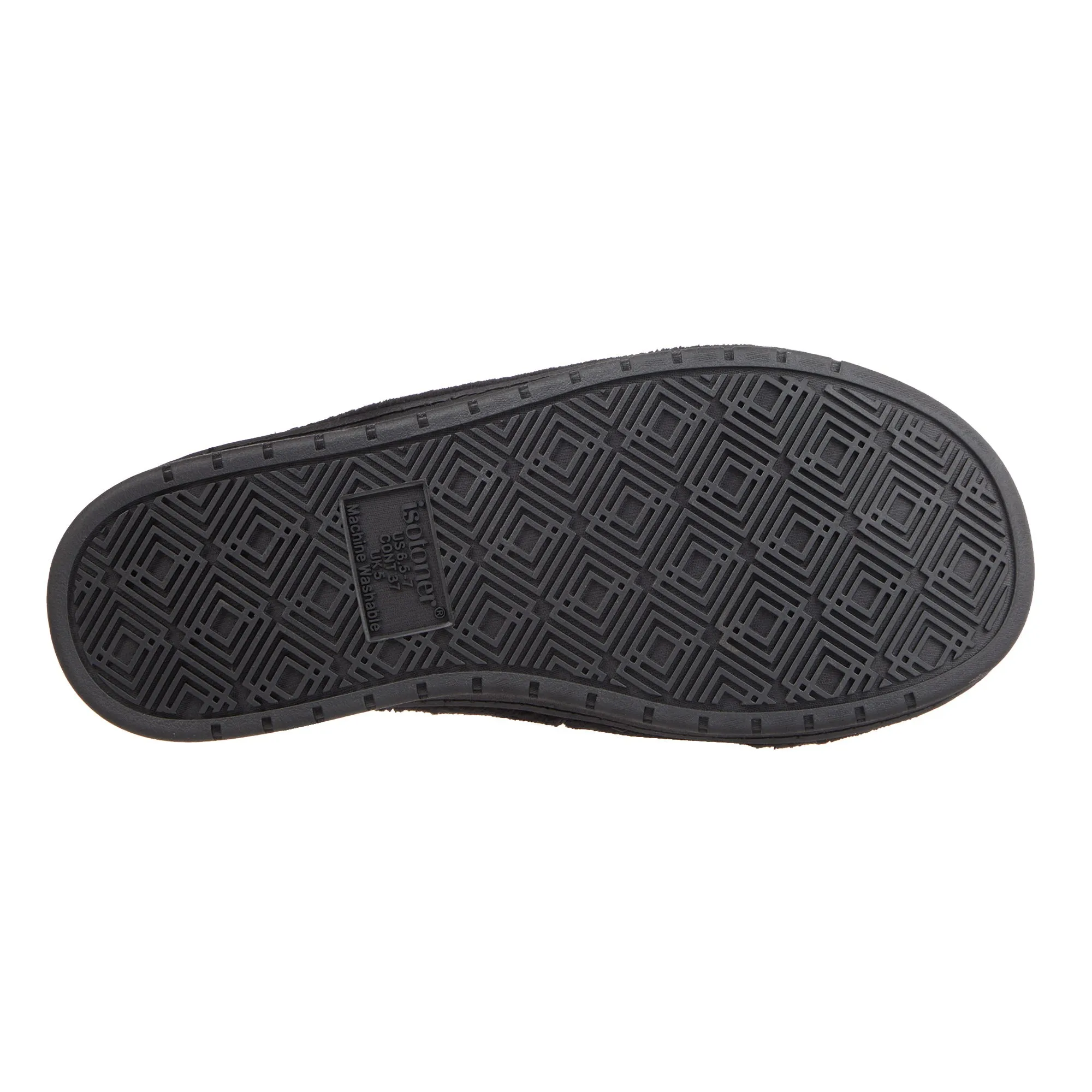 Women's Diamond Microterry Gemma Adjustable Slide Slipper with Memory Foam