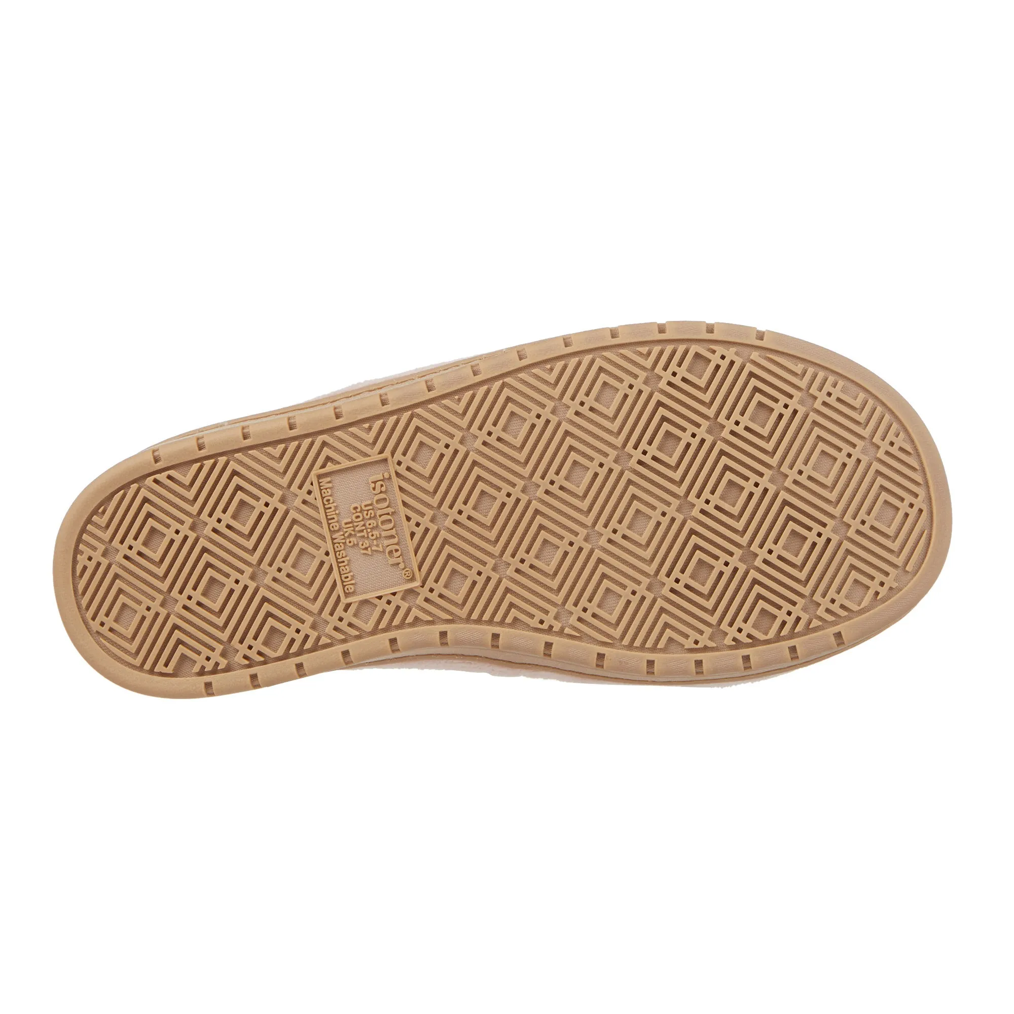 Women's Diamond Microterry Gemma Adjustable Slide Slipper with Memory Foam