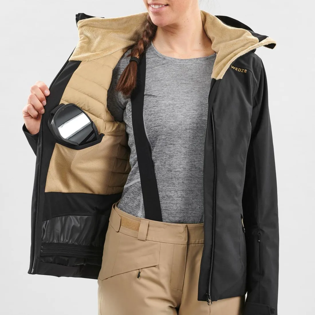 WOMEN’S WARM SKI JACKET - 500