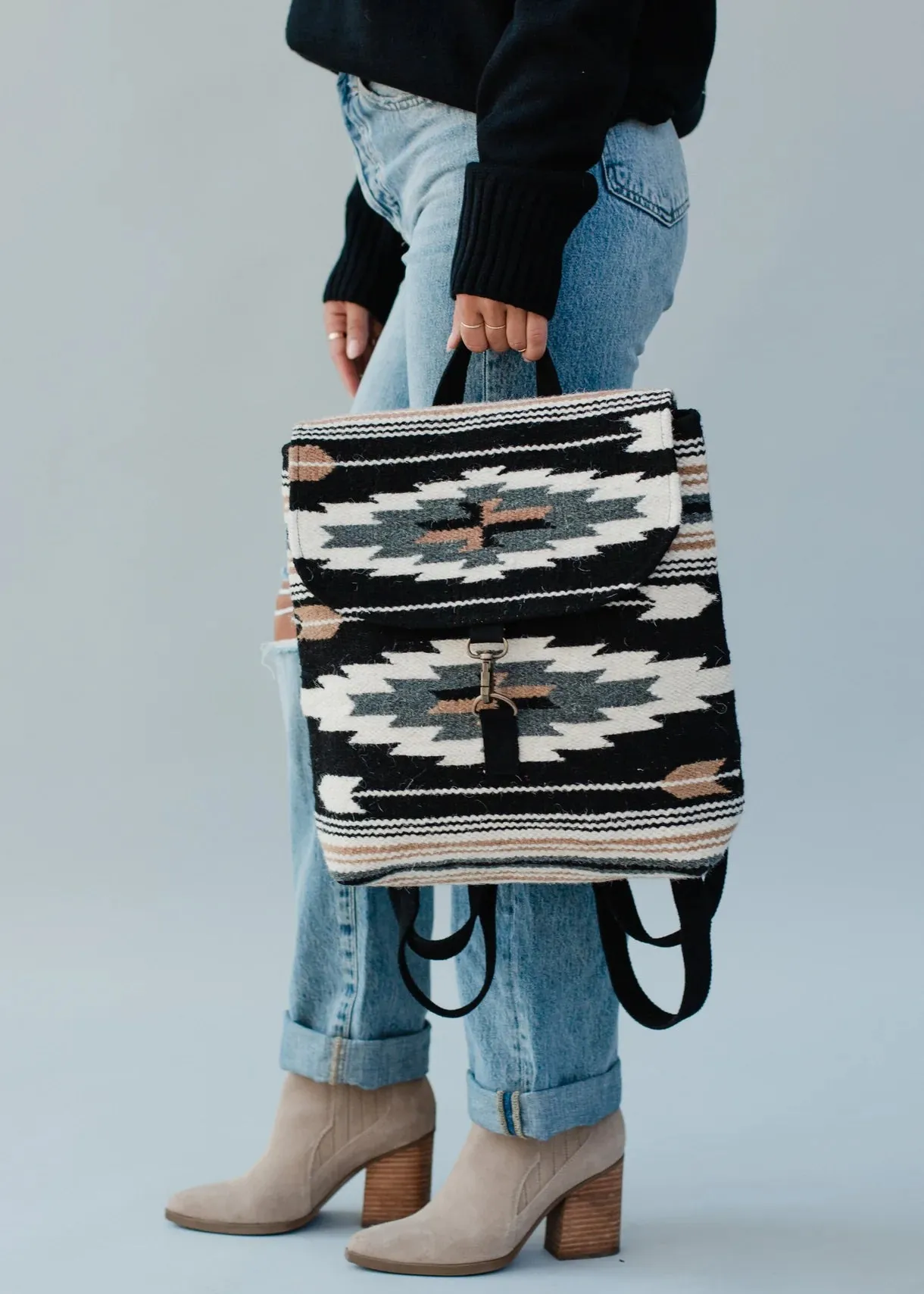 Woven Aztec Backpack